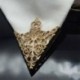 Vintage bronz - Vintage bronz 2Pc Spike Stud háromszög blúz ingek galléros nyakcsúcs nyak tipp bross Pin lánc Punk