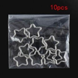 Silver Star 10PCS - Silver Star 10PCS 10 rozsdamentes acél szívgyűrű Piercing karika Helix porc Tragus Daith fülbevaló