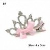 * 1 - * 1 Luxus strasszos korona haj klip baba lányok szalag Bowknot hajtű kiegészítők