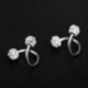 1db Crystal rozsdamentes acél csavaros fül hélix porc test piercing fülbevaló