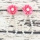 Rózsaszín - Rózsaszín Nyári csecsemő gyerekek baba lány virág gyöngy mezítláb gyűrű láb karkötő szandál