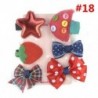 * 18 6Pcs / Set - * 18 6Pcs / Set 1 készlet gyerekek baba lány haj klipek készlet Bowknot virág szív korona fejfedők