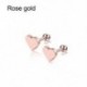 Rózsa arany - Rózsa arany 2db Piercing Tragus fülbevaló porc hélix szív alakú fül studs ékszer szett