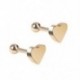 Arany - Arany 2db Piercing Tragus fülbevaló porc hélix szív alakú fül studs ékszer szett