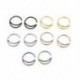 * 2 -1PC Fekete - * 2 -1PC Fekete Unisex Fake Septum klip nem Piercing Swirls szeptum orr gyűrű Női ékszerek