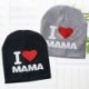 Fekete &amp  MAMA - Fekete &amp  MAMA Új kisgyermek gyerekek puha pamut téli meleg beanie kalap csecsemő baba fiú lány