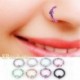 8Pcs / Set zökkenőmentes csuklós szegmens alvó gyűrű karika fül ajak orr szeptum Piercing