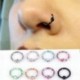 8Pcs / Set zökkenőmentes csuklós szegmens alvó gyűrű karika fül ajak orr szeptum Piercing