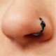 8Pcs / Set zökkenőmentes csuklós szegmens alvó gyűrű karika fül ajak orr szeptum Piercing