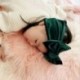 Zöld - Zöld Puha baba / lányok gyerekek kisgyermek íj hajpánt fejpánt Turban nagy csomó fej-Wrap JP