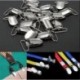 10 db ezüst beszúró cumi fém tartó felfüggesztő klipek kesztyű eszköz kézműves