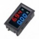 Piros   kék 100V 10A feszültségmérő mérőműszer, kék, piros, LED, DC, kettős, digitális feszültségmérő
