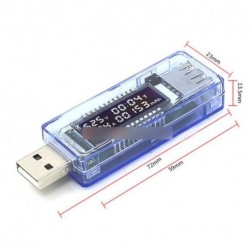 2db USB töltő orvosi detektor teszt  akkumulátor aktuális feszültség teszter