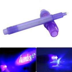Pro 2 in 1 lila UV fekete fény kombinált kreatív írószer láthatatlan tintapatron