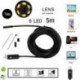 5M 10M Android PC HD endoszkóp vízálló kígyó Borescope USB ellenőrző kamera 7MM