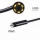 5M 10M Android PC HD endoszkóp vízálló kígyó Borescope USB ellenőrző kamera 7MM