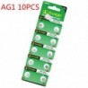 10db AG1 5/10 / 100PCS lúgos érme gomb cellás akkumulátor stabil játékmegőrző távirányítóhoz