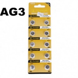 10PCS AG3 LR41 392 SR41 192 1.5V alkáli gomb érme cellák Erős óra akkumulátor