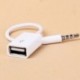 3,5 mm-es férfi Jack USB 2.0-as női AUX Audio Plug Converter Car Adapter kábel mp3