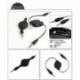 Új Hot Sell 3.5mm CableBlack Aux visszahúzható kiegészítő kábel iPod autóhoz MP3 J