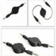 Új Hot Sell 3.5mm CableBlack Aux visszahúzható kiegészítő kábel iPod autóhoz MP3 J