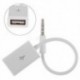 3,5 mm-es férfi AUX audió dugó csatlakozó USB 2.0 női átalakítóhoz Car mp3 adapterkábel