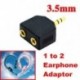 3.5mm 1 - 2 kettős fejhallgató fülhallgató Y Splitter kábel kábel adapter Jack dugó
