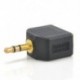 3.5mm 1 - 2 kettős fejhallgató fülhallgató Y Splitter kábel kábel adapter Jack dugó