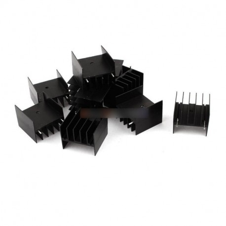 Fekete alumínium Cooler hő  hűtőborda 30x30x25mm a hatalom-VK