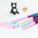 Sárga 1Pc 0.5mm törölhető gél toll rajzfilm Kawaii fekete tintapatron tűk leírása Új