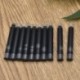 Fekete 10db 20Pcs íróeszköz eldobható fekete kék töltőtoll tintapatron utántöltő