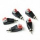 Hangszóró vezetékes A / V kábel az audió RCA csatlakozó adapterhez Nyomja meg a Jack Plug LED-et
