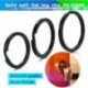 2,0 * 32mm 5db fekete fém szilárd osztott kulcs gyűrű ötvözet hurok lapos kulcstartó 25-32mm