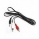 Audio Aux 3,5 mm 1/8 &quot a 2RCA férfi és férfi sztereó kábeladapterhez zenelejátszóhoz