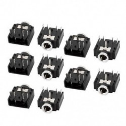 10Pcs 3.5 mm-es női sztereó hangcsatlakozó fejhallgató-csatlakozó 5-pólusú PCB-csatlakozó