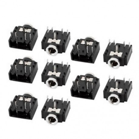 10Pcs 3.5 mm-es női sztereó hangcsatlakozó fejhallgató-csatlakozó 5-pólusú PCB-csatlakozó