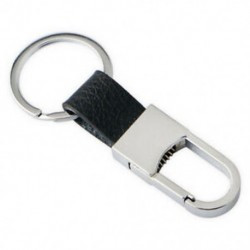 Kreatív férfi fém bőr kulcstartó gyűrű FOB kulcstartó autó kulcstartó kulcstartó ajándék