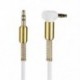 1M 3,5 mm-es jack audiokábel Férfi és férfi 90 fokos jobbszögű lapos Aux kábel Új