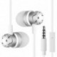 Fekete 3,5 mm-es fülbe sztereó fejhallgató fülhallgató Super Bass Music Earbuds fülhallgató mikrofonnal