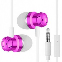 Rózsaszín 3,5 mm-es fülbe sztereó fejhallgató fülhallgató Super Bass Music Earbuds fülhallgató mikrofonnal