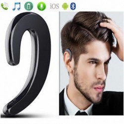 * 4 Fekete Univerzális mini vezeték nélküli Bluetooth sztereó fejhallgató fülhallgató