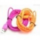 narancs 3M / 10FT kenderkötél Micro USB töltő szinkronizálása Adatkábel kábel a mobiltelefonhoz 3 Színek