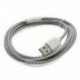 narancs 3M / 10FT kenderkötél Micro USB töltő szinkronizálása Adatkábel kábel a mobiltelefonhoz 3 Színek