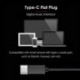 Piros C típusú USB-C fülhallgató fülhallgató fülhallgató fülhallgatóval