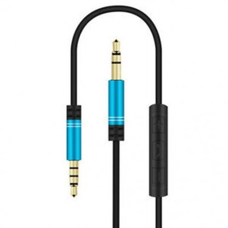 Kék 3,5 mm-es férfi-férfi Aux-kábel-kábel Kiegészítő sztereó audiokábel PC iPod MP3-hoz