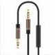 Kék 3,5 mm-es férfi-férfi Aux-kábel-kábel Kiegészítő sztereó audiokábel PC iPod MP3-hoz