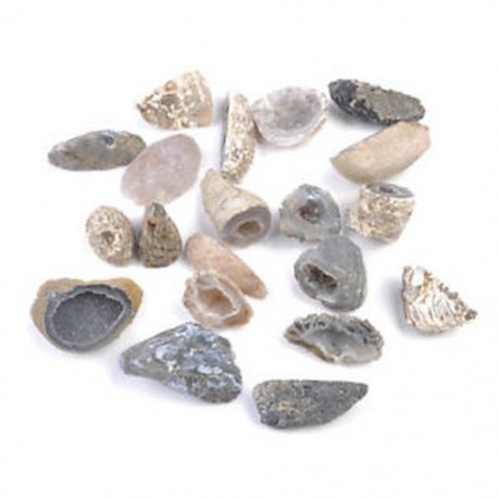 2.5x5cm Achát Geodes Gyűjtemény Nyers kövek Természetes szeletkristályok Félig gyógyító fokozat