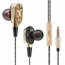 Arany 7D HIFI Super Bass sztereó fül fülhallgató Dual Dynamaic vezető fejhallgató fejhallgató