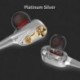 Arany 7D HIFI fülhallgató fülhallgató Dual Dynamaic illesztőprogram Super Bass sztereó fejhallgató fejhallgató