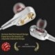 fehér 7D HIFI Super Bass sztereó fül fülhallgató Dual Dynamaic vezető fejhallgató fejhallgató